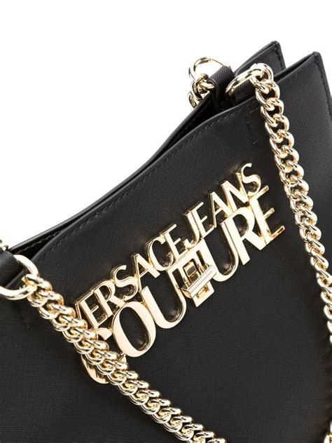 versace jeans shoulder bag logo plaque|logo.